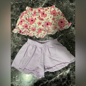 Zara Ruffled Shorts lot of 2 9-12m
